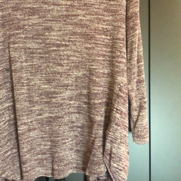 LOFT slouchy open front cardigan with pockets size small purple space dye color - Picture 14 of 16